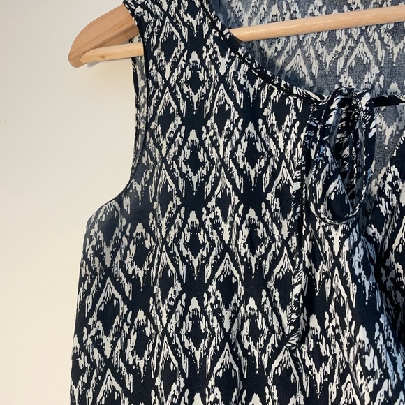 Max Studio black & cream jumpsuit size XS - Picture 4 of 10